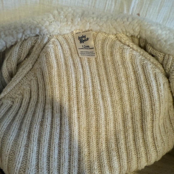 Baby B’gosh Cream Knit Baby Bodysuit - Picture 3 of 5